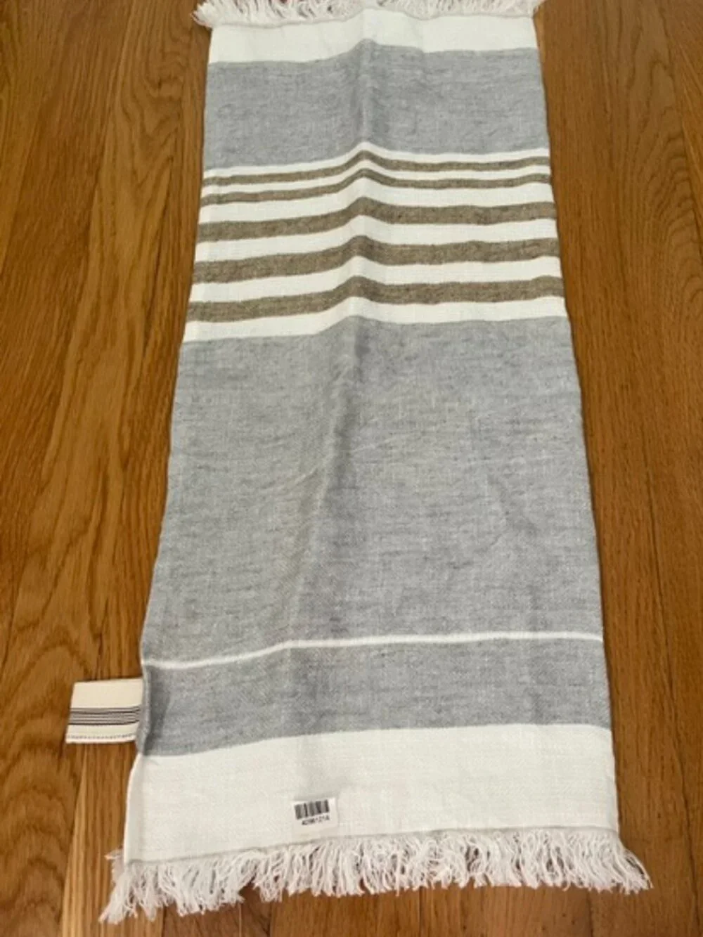 Libeco The Belgian Linen Towel Ash Stripe 25